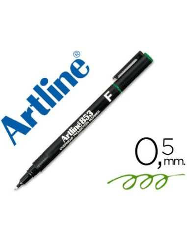 ROTULADOR ARTLINE RETRO.PUNTA FIBRA PERM.EK-853 VER PUNTA RED.0.5 MM