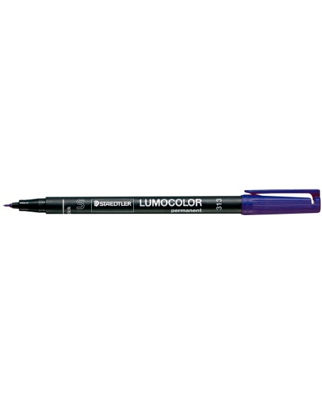 ROTULADOR LUMOCOL RETRO. FIBRAPERM. 313-3 AZUL PUNTA SUPER FINA 0.4