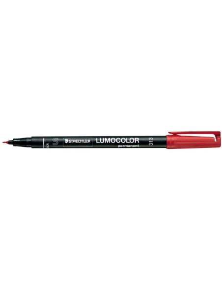 ROTULADOR LUMOCOL RETRO.FIBRAPERM. 313-2 ROJO PUNTA SUPER FINA 0.4