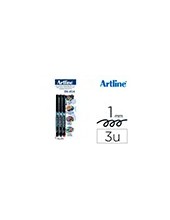 ROTULADOR ARTLINE RET FIBRA PE EK-854 1MM -BLISTER 3 (1-NE 1-AZ 1-RO) 2