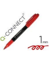 ROTULADOR Q-CONNECT PARA CD/DVD PUNTA FIBRA PERMANENTE ROJO PUNTA RED