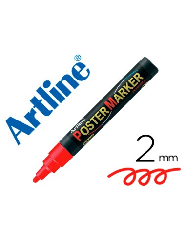 ROTULADOR ARTLINE POSTER MARKER EPP-4-ROJ PUNTA REDONDA 2 MM RJ.