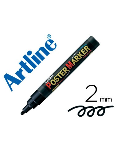 ROTULADOR ARTLINE POSTER MARKER EPP-4-NEG PUNTA REDONDA 2 MM NG.