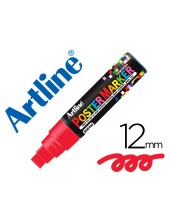 ROTULADOR ARTLINE POSTER MARKER EPP-12-ROJ PUNTA REDONDA 12 MM RJ.