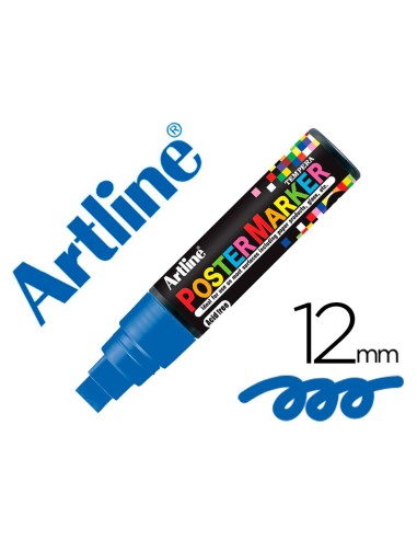 ROTULADOR ARTLINE POSTER MARKER EPP-12-AZU PUNTA REDONDA 12 MM AZ.