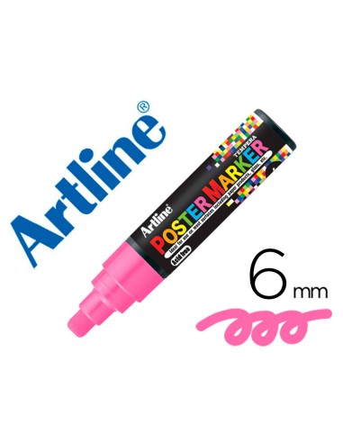 ROTULADOR ARTLINE POSTER MARKER EPP-6-ROS FLU PTA.RED.6 MM RS.FLUOR