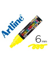 ROTULADOR ARTLINE POSTER MARKER EPP-6-AMA FLUO PTA.RED.6 MM AM.FLUOR