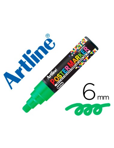 ROTULADOR ARTLINE POSTER MARKER EPP-6-VER PUNTA REDONDA 6 MM VER.