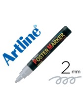 ROTULADOR ARTLINE POSTER MARKER EPP-4-PLA MET PTA.RED.2MM MET.PLATA