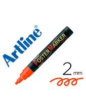 ROTULADOR ARTLINE POSTER MARKER EPP-4-NAR FLU PTA.RED.2MM NAR.FLUOR