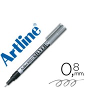 ROTULADOR ARTLINE MARCADOR PERM.TINTA METALICA EK-999 PLATA PUNTA RED