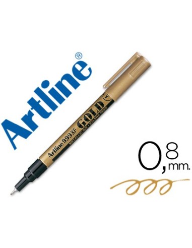 ROTULADOR ARTLINE MARCADOR PERM.TINTA METALICA EK-999 ORO PUNTA RED.1