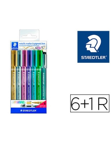 ROTULADOR STAEDTLER MET.8323 6 UD.SURT.+ 1 CALIBRADO 308 C2-9