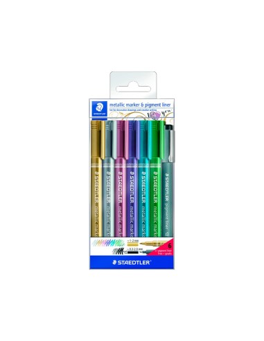 ROTULADOR STAEDTLER MET.8323 6 UD.SURT.+ 1 CALIBRADO 308 C2-9
