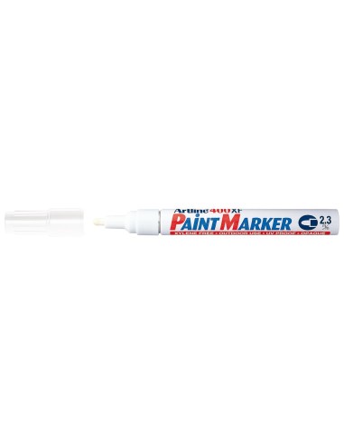ROTULADOR ARTLINE MARCADOR PERM.EK-400 XF BLANCO PUNTA RED.2.3 MM MET