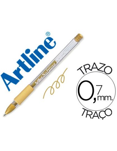 BOLIGRAFO ARTLINE 1900 SOFTLINE TINTA ACEITE METALICO ORO