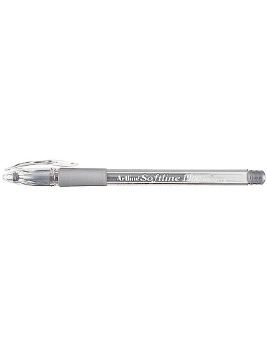 BOLIGRAFO ARTLINE 1900 SOFTLINE TINTA ACEITE METALICO PLATA