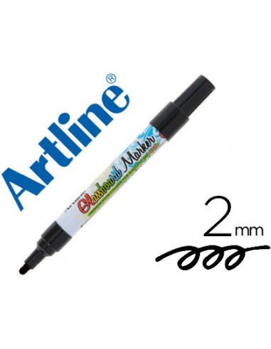 ROTULADOR ARTLINE GLASS MARKER ESP. CRISTAL BORRABLE SECO/ HUMEDO NEG