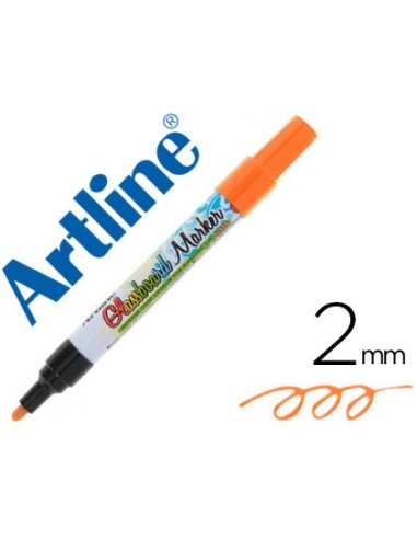 ROTULADOR ARTLINE GLASS MARKER CRISTAL BORRABLE SECO/HUMEDO NAR.FLUOR