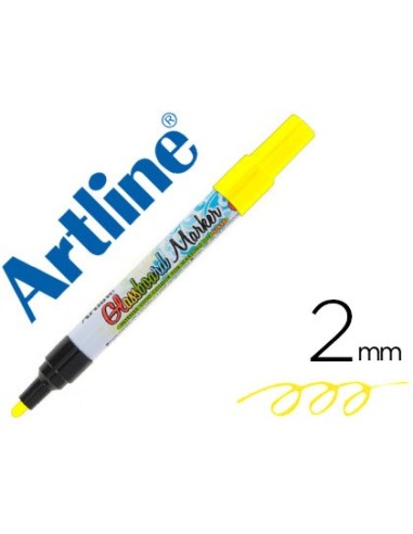 ROTULADOR ARTLINE GLASS MARKER CRISTAL BORRABLE SECO/HUMEDO AM.FLUOR