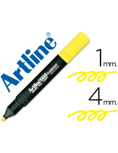 ROTULADOR ARTLINE FLUOR EK-660 AMARILLO PUNTA BISELADA