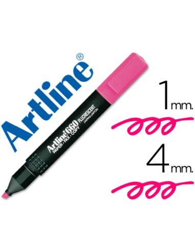 ROTULADOR ARTLINE FLUOR EK-660 ROSA PUNTA BISELADA