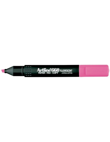 ROTULADOR ARTLINE FLUOR EK-660 ROSA PUNTA BISELADA