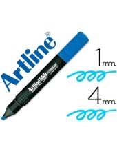 ROTULADOR ARTLINE FLUOR EK-660 AZUL PUNTA BISELADA