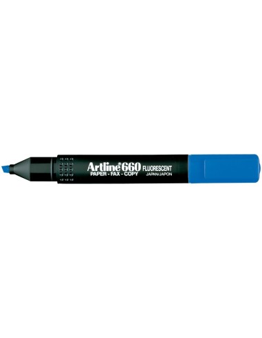 ROTULADOR ARTLINE FLUOR EK-660 AZUL PUNTA BISELADA