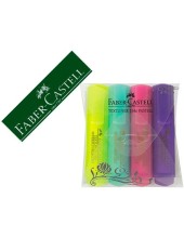 ROTULADOR FABER FLUORESCENTE 1546 PASTEL ESTUCHE 4 UD.SURTIDAS