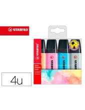 ROTULADOR STABILO BOSS FLUORESCENTE 70 PASTEL  4 UD.SURT.