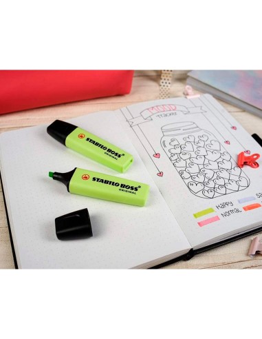 ROTULADOR STABILO BOSS FLUORESCENTE 70 PASTEL CHISPA LIMA