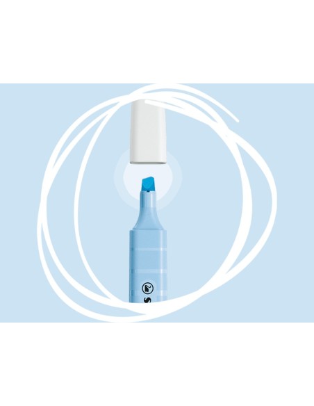 ROTULADOR STABILO FLUORESCENTE SWING COOL PASTEL AZ. NUBLADO