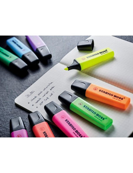 ROTULADOR STABILO BOSS FLUORESCENTE 70 VE.  4 UD.