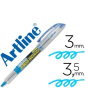 ROTULADOR ARTLINE FLUOR EK-640 AZUL PUNTA BISELADA