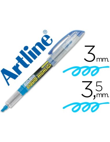 ROTULADOR ARTLINE FLUOR EK-640 AZUL PUNTA BISELADA