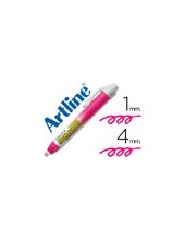 ROTULADOR ARTLINE CLIX FLUOR EK-63 ROSA PUNTA BISELADA 4.00 MM 2