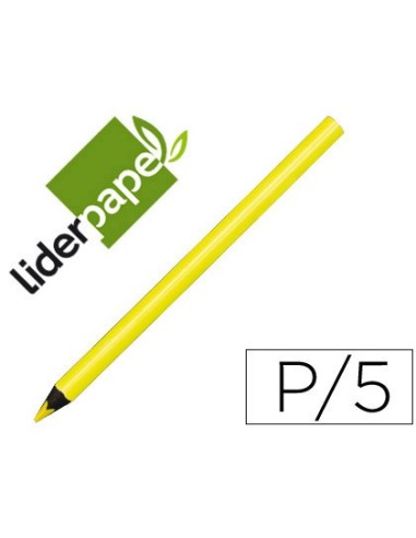 LAPICES DE COLORES LIDERPAPEL JUMBO NEON AMARILLO