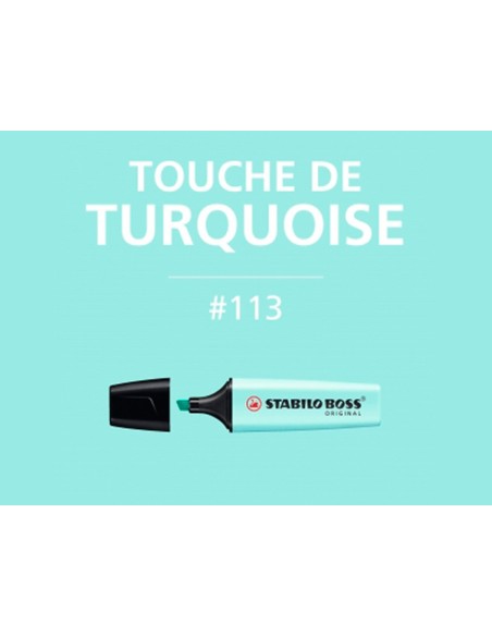 ROTULADOR STABILO BOSS PASTEL FLUORESCENTE 70 TOQUE DE TURQUESA
