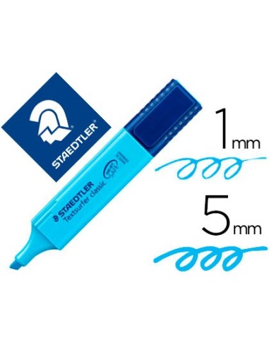 ROTULADOR STAEDTLER TEXTSURFER CLASSIC 364-3 FLUOR.  AZUL**152428