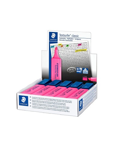 ROTULADOR STAEDTLER TEXTSURFER CLASSIC 364 FLUORESCENTE ROSA