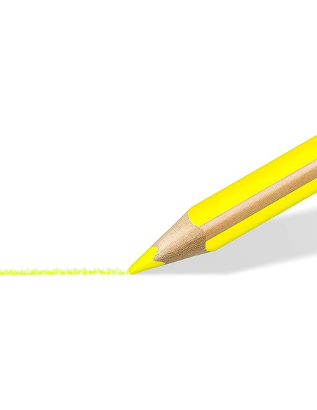 LAPICES FLUORESCENTE STAEDTLER TRIANGULAR TOP STAR AM.CAJA 12UD