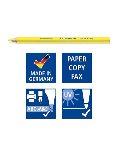 LAPICES FLUORESCENTE STAEDTLER TRIANGULAR TOP STAR AM.CAJA 12UD