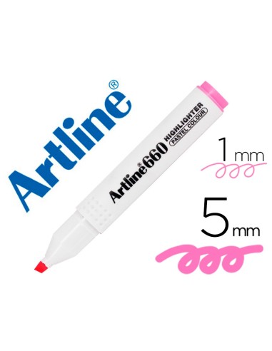 ROTULADOR ARTLINE FLUOR.EK-660 ROSA PASTEL BISELADA