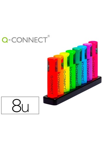 ROTULADOR Q-CON.FLUORESCENTE NEON BISELADA  8 SURT.