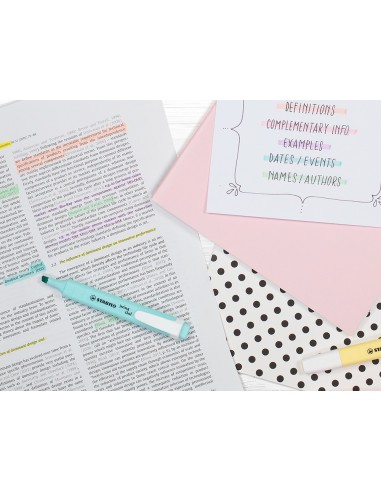 ROTULADOR STABILO FLUOR.SWING COOL PASTEL BOMBONERA 100 UD.SURT.