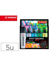 ROTULADOR STABILO BOSS FLUOR.70 ARTY LINE FRIOS  CARTON 5 UD.COL.