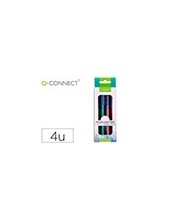 ROTULADOR Q-CON.FLUOR BISELADA RECICLADO CAJA 4 UD.SURT. 2