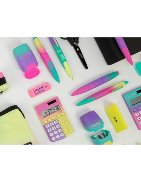 PORTAMINAS MILAN COMPACT SUNSET 0,7MM GOMA BORRAR SURT.