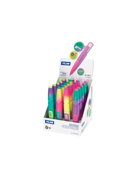 PORTAMINAS MILAN COMPACT SUNSET 0,7MM GOMA BORRAR SURT.